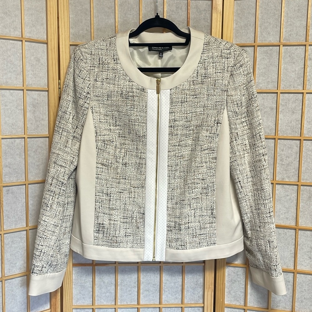 Jones New York blazer moto style